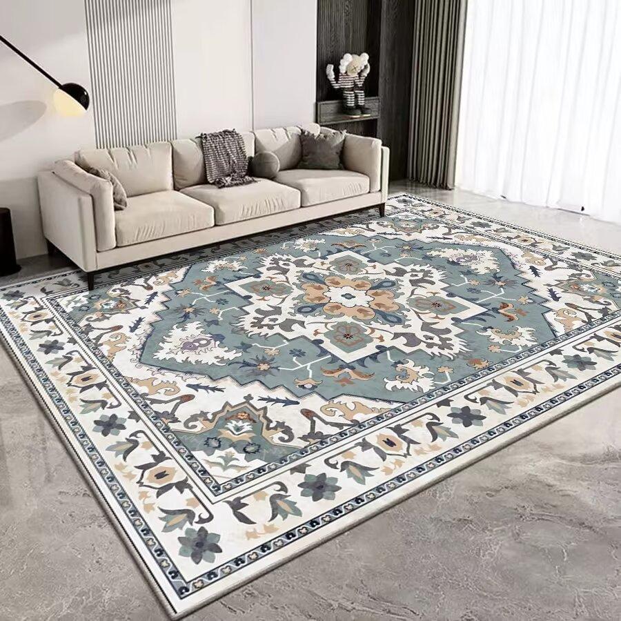 Persian Retro Large Living Room Carpet Boho Decoration Home Sofa Area Rugs 200x300 Cm Hall Coffee Tables Easy Clean Floor Mats