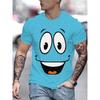 Roliga T-shirts med grafiskt tryck av ett leende ansikte Harajuku-mode Herrkläder 2025 Ny Streetwear Smile Man T-shirt Y2k Unisex T-shirttoppar