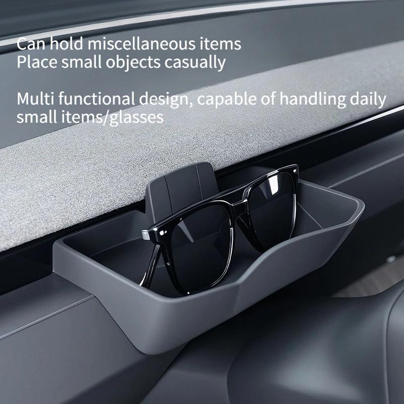 For Tesla Model 3 Highland Model Y Juniper Steering Wheel Phone Holder Instrument Panel Glasses Pocket Dashboard Air Outlet Box