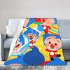 Clown P-Plims Cartoon Muziek Deken Fleece Nieuwigheid Warme Plaid Dekens voor Stoelbekleding Bank Zomer,