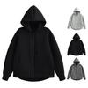 Women Fall Winter Hoodie Thick Hooded Zipper Closure Long Sleeves with Big