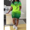 Women's Short Sleeve Shorts Suit