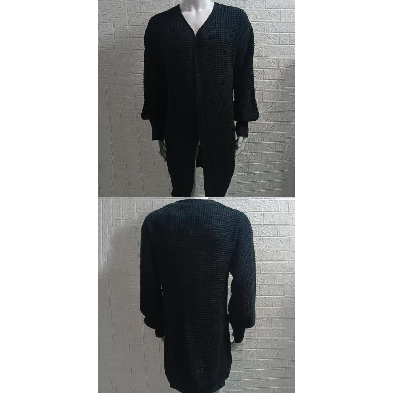 Solid Color Loose Knitted Winter New Style Sweater for Men