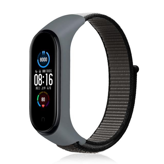 Bracelet for Mi Band 9 8 7 10 Strap Nylon Sport Loop Watch Belt Pulsera Correa Mi Band 4 Wristband Xiaomi Mi Band 5 6 3 Bracelet