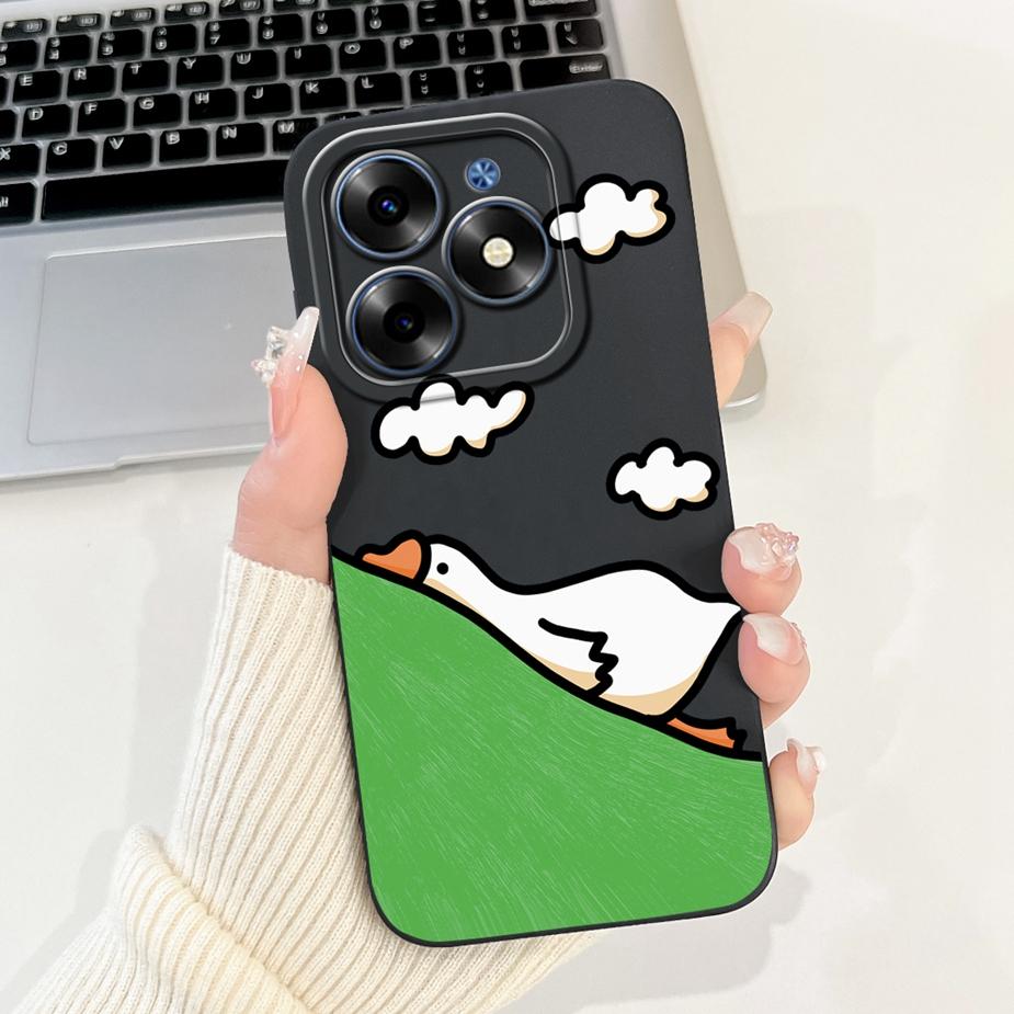 For Tecno Spark 20C Case Spark20 Pro KJ6 Cute Animals Carton Cover Soft TPU Phone Case For Tecno Spark 20 Pro Plus Spark20 Shell