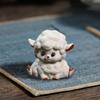 Purple Clay Tea Pet Small Sheep Statue Decoration Gift Miniature Figurine for