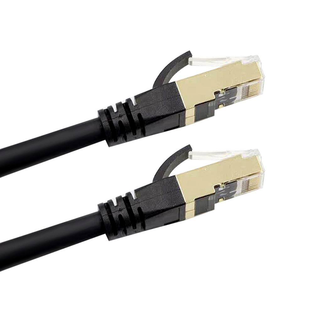 Cat8 Ethernet Cable High Speed Network Cable 40Gbps 2000Mhz/ Shielded Twisted Pair/ Gold Plated