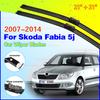 Palhetas Limpador de Para-brisa para Skoda Fabia 2 5j 2007~2014 Limpadores de Para-brisa Dianteiros Acessórios para Carro Adesivos 2008 2009 2010 2011 2012 2013