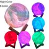 3D Printing Moon Lamp Galaxy Moon Light Kids Night Light 7 Color Change Touch and Remote Control Galaxy Light As Gifts