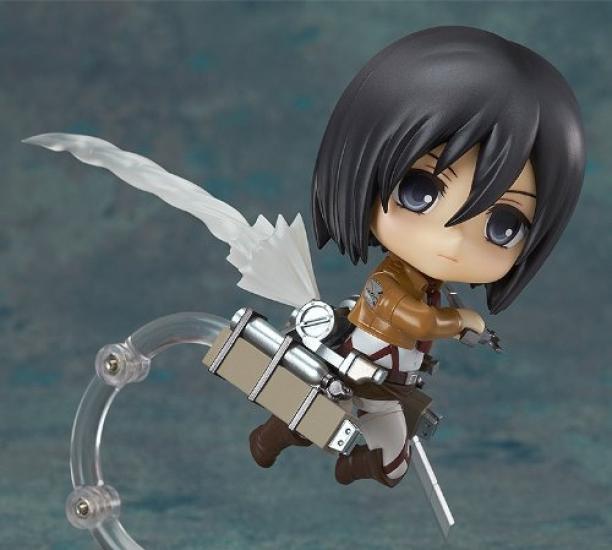 Figurine mobile peinte Nendoroid Attack on Titan Mikasa Ackerman Revente secondaire ABS et PVC non à l'échelle