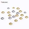 3/4mm 14K Gold Plated Brass Round Bead Caps Fitting,Bead End Caps For Jewelry Making Needlework Spacer Bead Caps DIY Accessorie