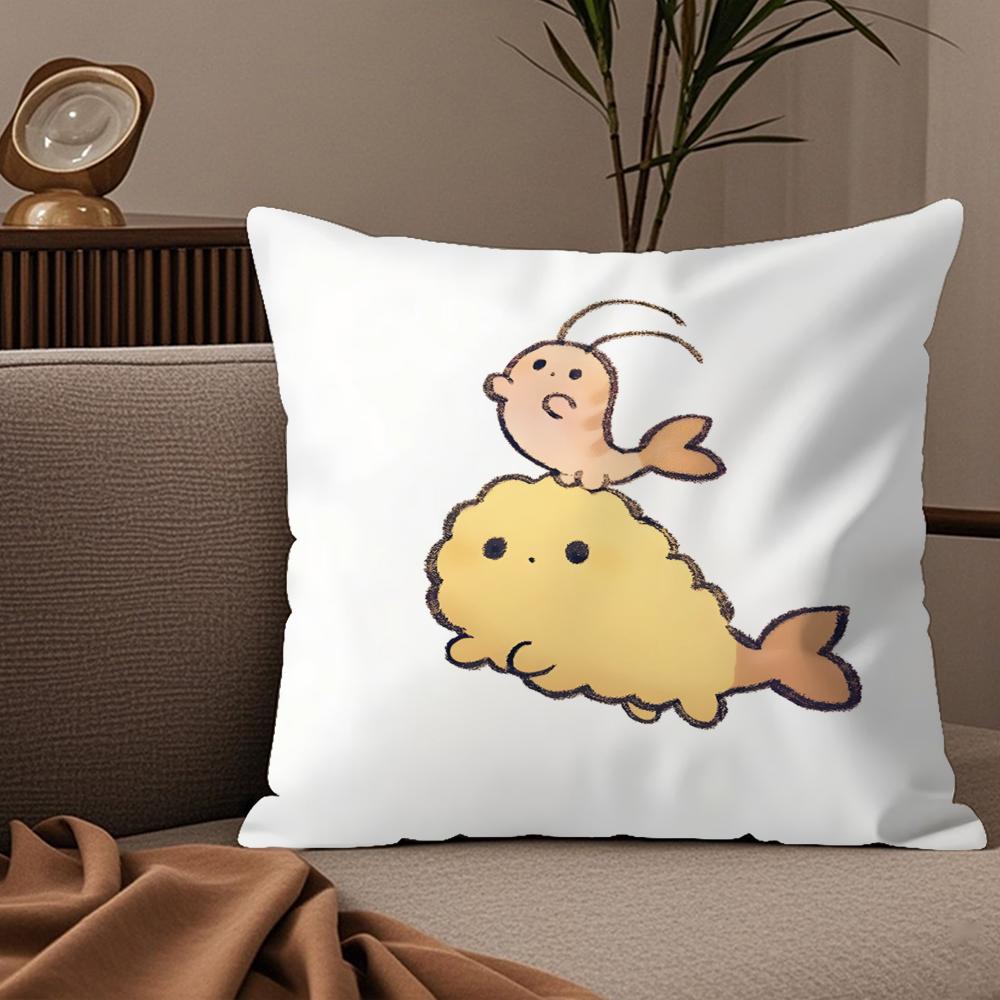 fashing animal companion patterns Pillow Case Silky elegant Comfort Sofa Bed Invisible zipper