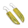 Yellow Calsilica Gemstone 925 Sterling Silver Jewelry Earring 2.36" GK-4781