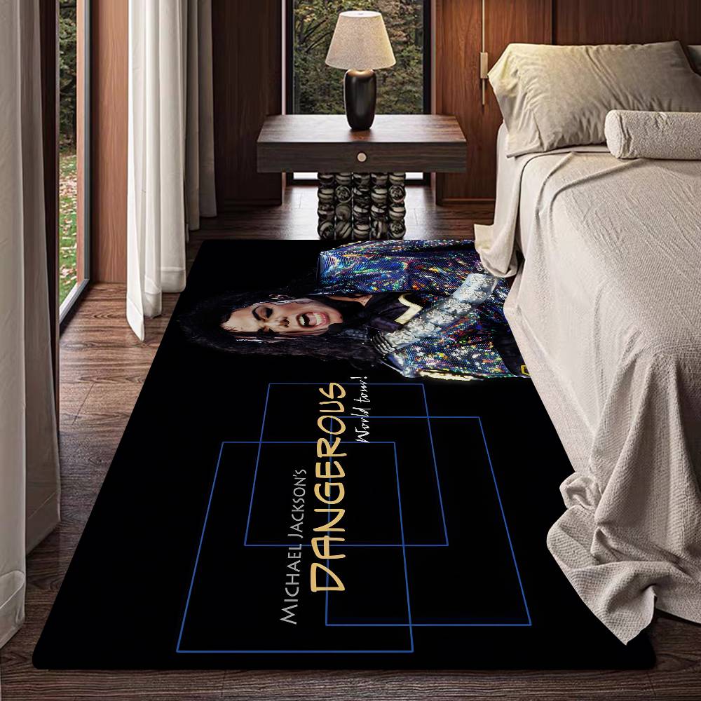 Famous Singer M-Michael J-Jackson Floor Mat Rectangle Anti-slip Home Soft Badmat Front Door Indoor Outdoor Mat Welcome Doormat