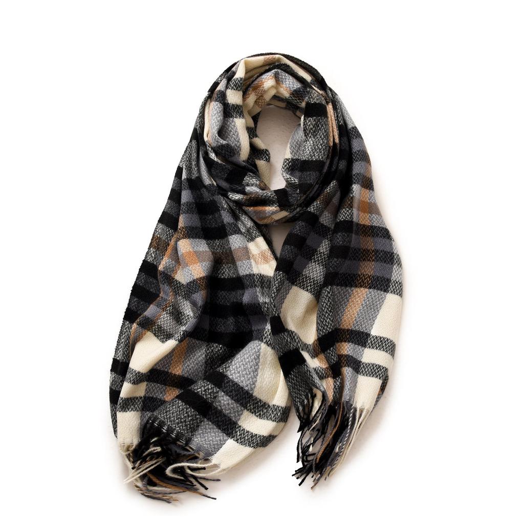 Woman Winter Warm Autumn Wrap Scarves Female Blanket Plaid Scarf Thick Large Shawls