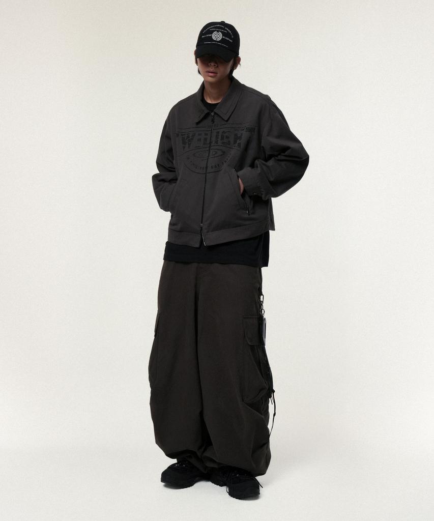 IDWS Andy Twill Balloon Cargo Pants Charcoal