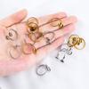 5pcs Stainless Steel Adjustable Double Bezel Rings Base Gold Plated Fit 6mm Cabochon Ring Setting Blanks Diy Jewelry Accessories