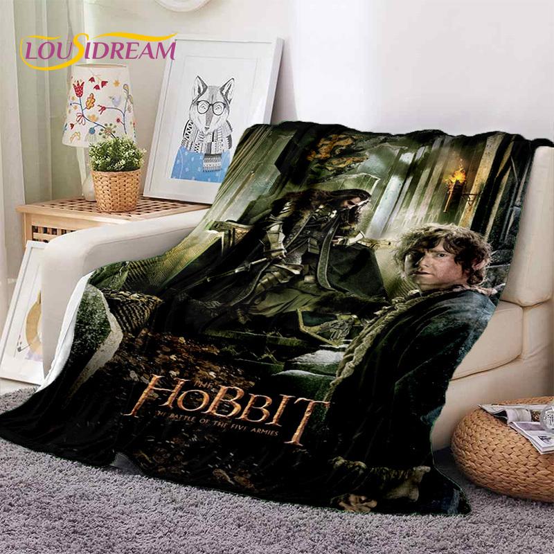 L-Lord of The Rings H-Hobbit Film Zachte Dekens, Houd Warm Plaid Deken Comfortabele Deken voor Picknick Bedden Bank Huis Slaapkamer