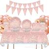 Diamond Themed Birthday Party Supplies Birthday Decorations Purple Pink Blue Tiffany Decorated Balloons Paper Plates Cutlery