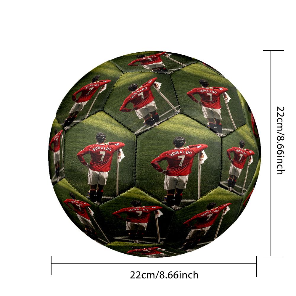 Maestria Calcistica di Ronaldo Pallone da Calcio Taglia 5 Macchina per Calcio Cucita a Macchina Universale Indoor/Outdoor Regalo Unico per gli Amanti del Calcio