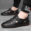 2024 Summer New Men's Soft Sole Hollow Casual Shoes Fashion Men's Outdoor Anti Slip Breathable Comfortable Lightweight Sandals