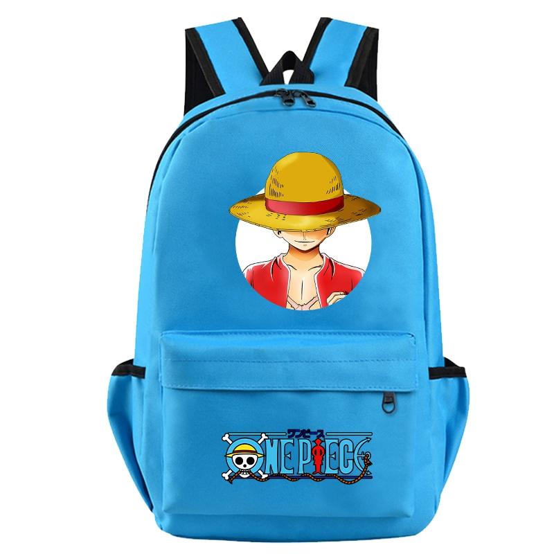 Anime One Piece Rucksack für Jungen und Mädchen, Schulanfang, große Kapazität, Rucksack, Büchertasche, Reisetasche, Mochila, Geschenke für Kinder