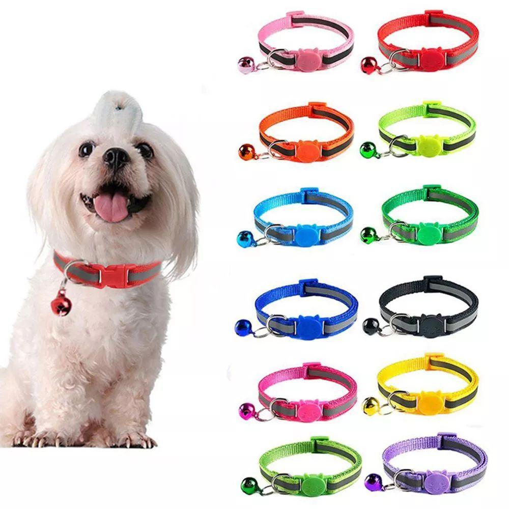 With Bells Reflective Adjustable Size Cat Neck Strap Pet Accessories Cat Collar Kitten Decor