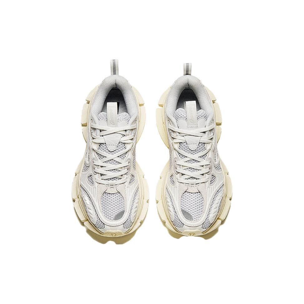 Anta Champion Series Comfortable Versatile Low-Top Dad Shoes Women Sneaker White Gray 122418805A-2