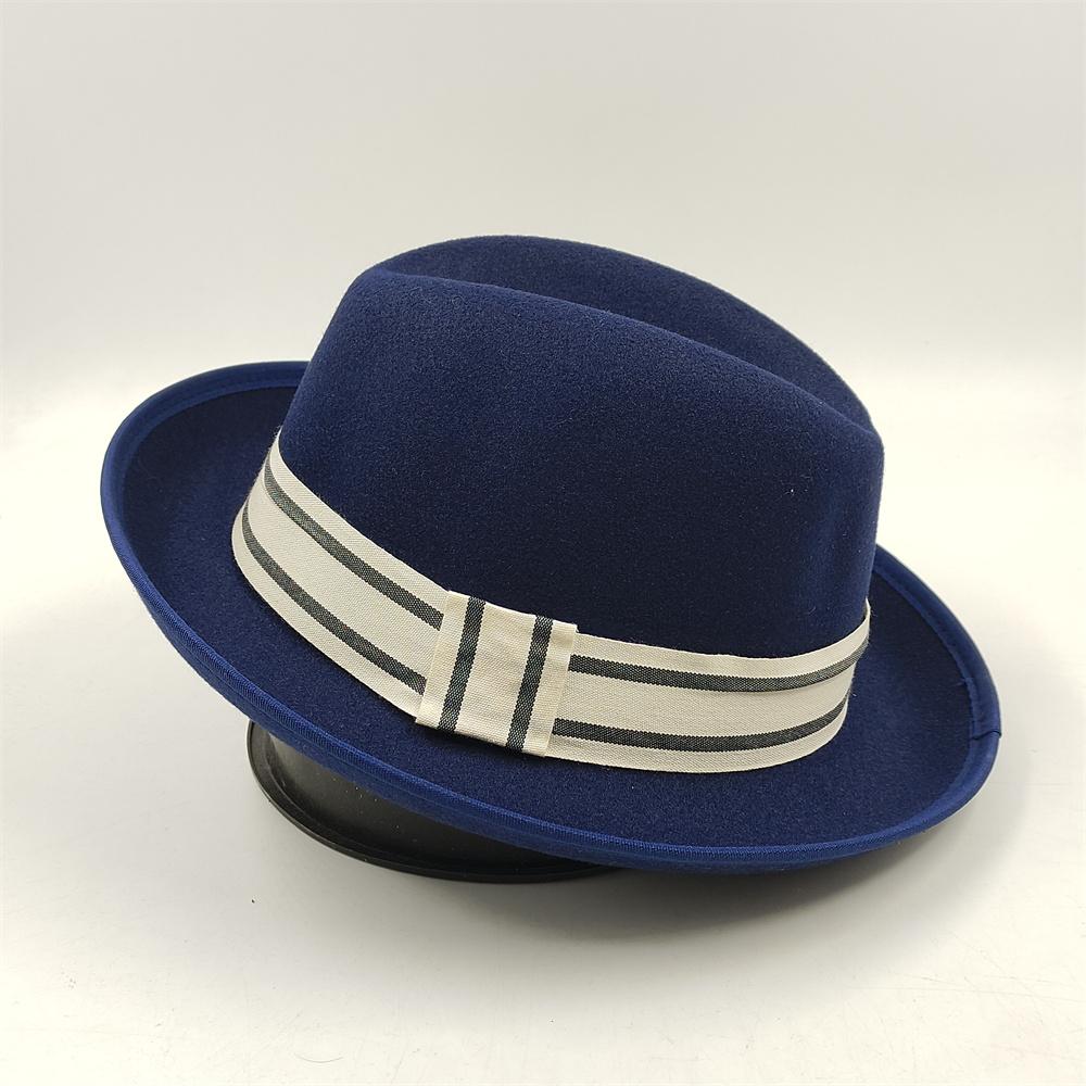 Cappello a torta di maiale da uomo Fedora con piume Classico Cappello a bombetta da gentiluomo Cosplay Derby Cappello a bombetta Cappello inglese Panama sombrero uomo