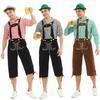 Herren deutsches Oktoberfest Kostüm Erwachsener Bühnen-Cosplay Latzhosen-Set