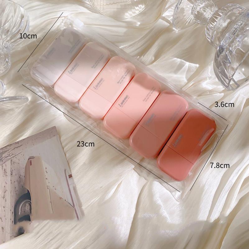 6pcs INS Gradual Color Correction Tape High Value Students Correction Tape for Junior High School Students Large Capacity Tape