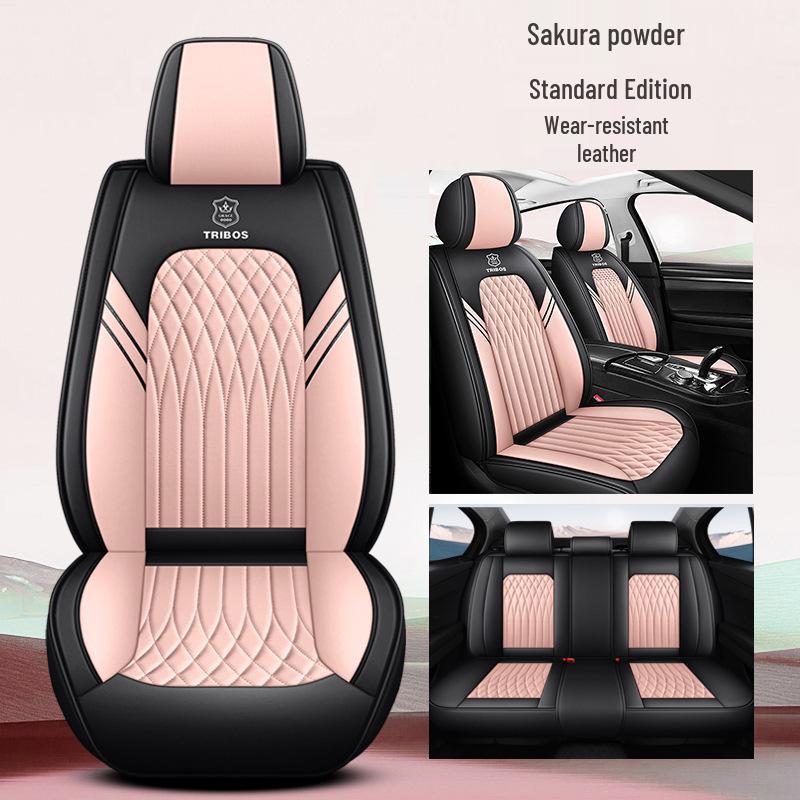 All-Season Full Leather Car Seat Cushion and Cover for Comfortable Fit