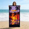 1pc Hawaiian Scenery Design Beach Towel Quick-drying Large Size Suitable for Beach Pool Summer Funny Gift for Friend Families