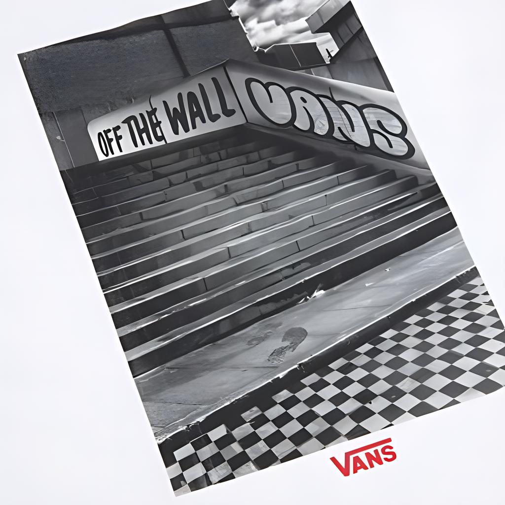 Vans Stair Photo Print Round Neck Short Sleeve T-Shirt Men Tops White VN0A5F3GWHT