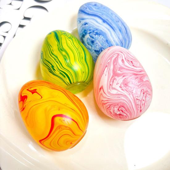 Marble Pattern Stress Cube Toy Anxiety Relief Flow Texture Egg Squeeze Sensory Toy Slow Rebound TPR Decompression Stress Ball