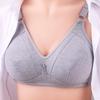 Full Cup Bra Without Steel Ring, Comfortable and Breathable Thin Cotton Underwear Gathering Loose Size Bras for Middle-aged and Elderly Pregnant Women