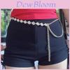 Metal Womens Waist Chain With Rhinestone Decoration For Summer Fashion Accessory