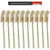 Iron Handle Wire Brush for Cleaning and Rust Removal - Bent Head, Stainless Steel, Nylon, Mini Size