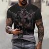 Boxing Dog 3D Print T Shirt Men's Cool Arena Breathable Short Sleeve T Shirts Personality Fashion