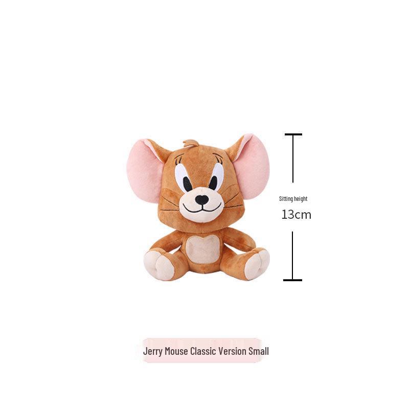 Warner Bros. Tom and Jerry Plush Toy - Classic Gray Tom Cat & Jerry Mouse Anime Doll Figure