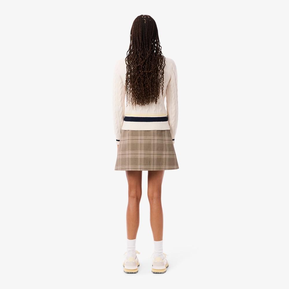 [Lacoste] Women's Check Mini Skirt JF5607-55NAIM