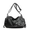 Women'S Shoulder Bag Ladies Large Capacity Denim Shoulder Crossbody Bag Leisure Commuting Handbag Star Tote Bag