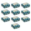 1/10pcs Nougat 4 Cup Biscuit Christmas Cardboard Cake Boxes Cake Packaging Box Christmas Gift Box Gift Wrapping Box
