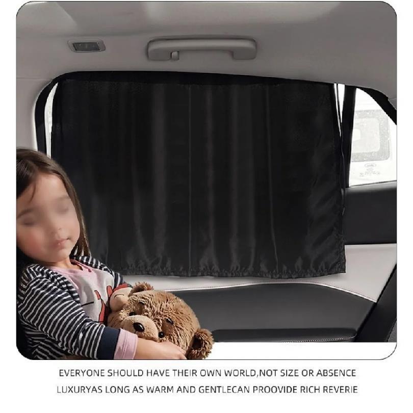 Suction Cup Type Car Window Sunshade UV Protection Thermal Insulation Side Window Sunshade Privacy Curtain for Kid Baby ChildrenWindshield Sunshades