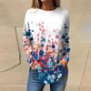 Magliette da Donna Autunno Casual Manica Lunga Felpa Vintage Stampa Grafica Top Pullover