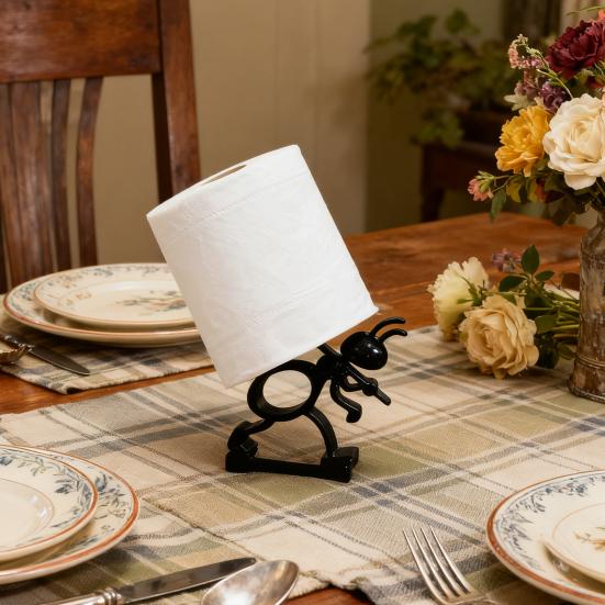 Ant Paper Roll Holder Cute Ant Shaped Toilet Roll Holder Tabletop Toilet Paper Holder Paper Dispenser for Home Bathroom Kitchen RV Decoration