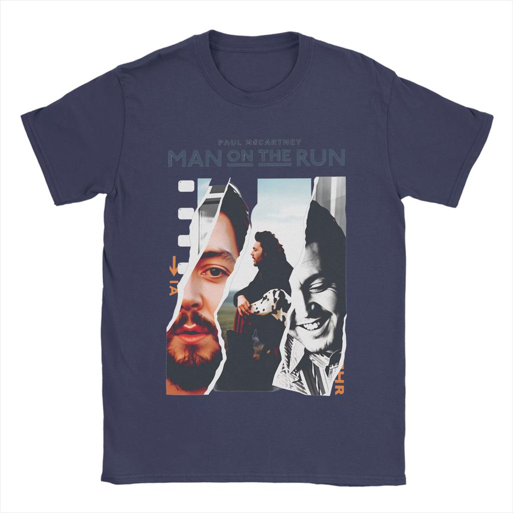 PaulsMcCartneys Unisex On The Run Unisex T Shirt  Humor Tees Short Sleeve Crewneck TShirt Cotton Plus Size Clothes