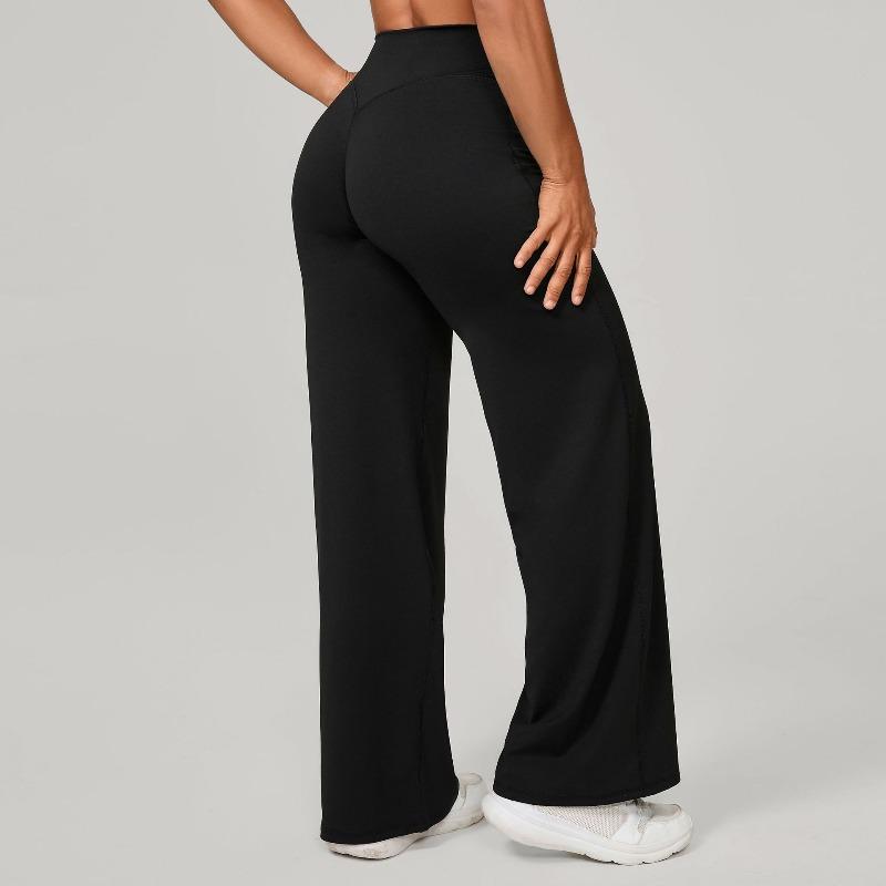 Merganser Pilates Rechte Yogabroek Veelzijdige Losse Wijde Pijpen Broek Hardlopen Sport Fitness Billen Lange Broek
