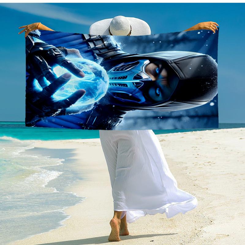 SubZero Fashion Beach Towel: Ideal for Summer Adventures Soft, Absorbent and Quick Drying Suitable for Swimming and Bathing