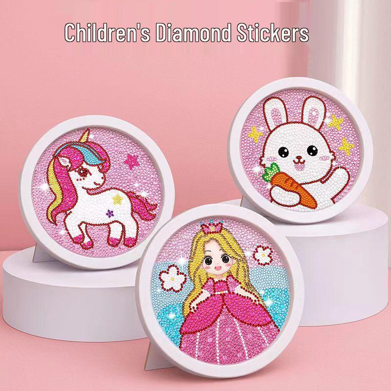 2024 New DIY Rhinestone Sticker Diamond Painting Toy for Kids - Creative Craft Kit for Girls